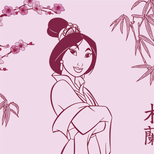 Disney Mulan Character Art Xbox 360 (Includes HDD) Skin